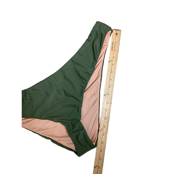 New! J.Crew Bikini Bottom Women’s 3X Curved Waist Cheeky Safari Green BC125 - Picture 3 of 7